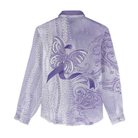 Epilepsy Awareness Women Casual Shirt Maile Pikake Lokelani Crown Flower Lei Inspired LT9 - Polynesian Pride