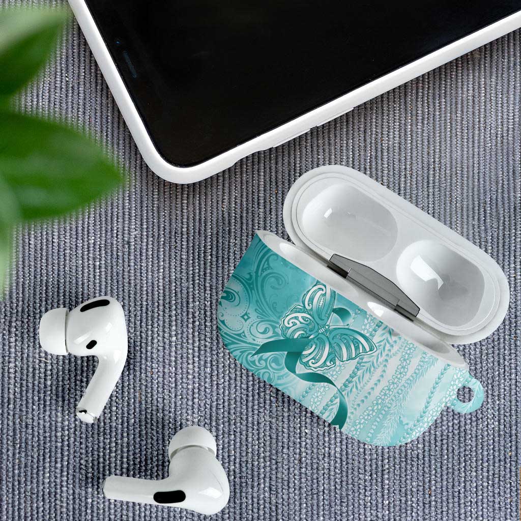 PTSD Awareness AirPods Case Maile Pikake Lokelani Crown Flower Lei Inspired