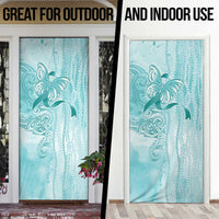 PTSD Awareness Door Cover Maile Pikake Lokelani Crown Flower Lei Inspired