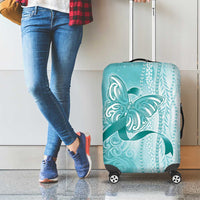PTSD Awareness Luggage Cover Maile Pikake Lokelani Crown Flower Lei Inspired LT9 - Polynesian Pride