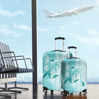 PTSD Awareness Luggage Cover Maile Pikake Lokelani Crown Flower Lei Inspired LT9 - Polynesian Pride
