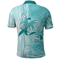 PTSD Awareness Polo Shirt Maile Pikake Lokelani Crown Flower Lei Inspired LT9 - Polynesian Pride