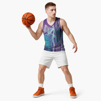 Suicide Prevention Awareness Basketball Jersey Maile Pikake Lokelani Crown Flower Lei Inspired