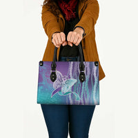 Suicide Prevention Awareness Leather Bag Maile Pikake Lokelani Crown Flower Lei Inspired