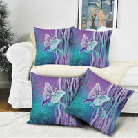 Suicide Prevention Awareness Pillow Cover Maile Pikake Lokelani Crown Flower Lei Inspired LT9 - Polynesian Pride