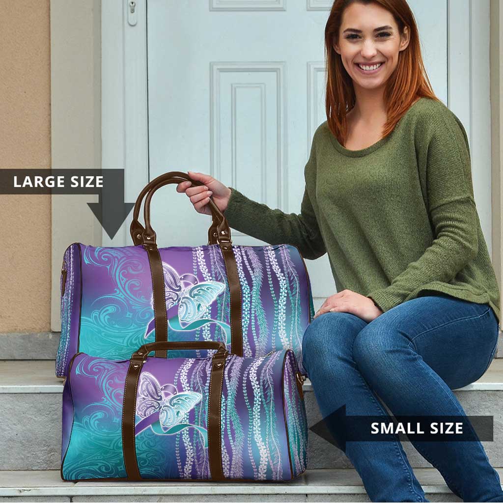 Suicide Prevention Awareness Travel Bag Maile Pikake Lokelani Crown Flower Lei Inspired