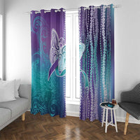 Suicide Prevention Awareness Window Curtain Maile Pikake Lokelani Crown Flower Lei Inspired LT9 With Grommets Multicolor - Polynesian Pride