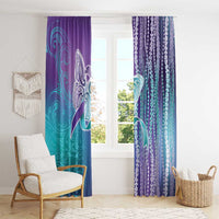 Suicide Prevention Awareness Window Curtain Maile Pikake Lokelani Crown Flower Lei Inspired LT9 - Polynesian Pride