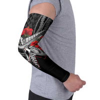 Hawaiian Honu Personalized Arm Sleeves Black Tribal Hook Pattern
