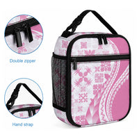 Pink Hawaiian Quilt Pattern Lunch Bag Mixed Polynesian Tribal Arty LT9 - Polynesian Pride