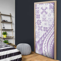 Purple Hawaiian Quilt Pattern Door Cover Mixed Polynesian Tribal Arty LT9 - Polynesian Pride