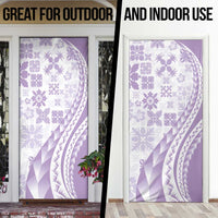 Purple Hawaiian Quilt Pattern Door Cover Mixed Polynesian Tribal Arty LT9 - Polynesian Pride