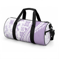 Purple Hawaiian Quilt Pattern Duffle Bag Mixed Polynesian Tribal Arty LT9 - Polynesian Pride