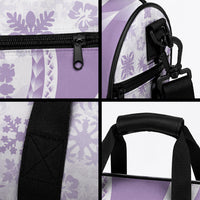 Purple Hawaiian Quilt Pattern Duffle Bag Mixed Polynesian Tribal Arty LT9 - Polynesian Pride