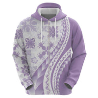 Purple Hawaiian Quilt Pattern Hoodie Mixed Polynesian Tribal Arty LT9 - Polynesian Pride
