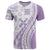 Purple Hawaiian Quilt Pattern T Shirt Mixed Polynesian Tribal Arty