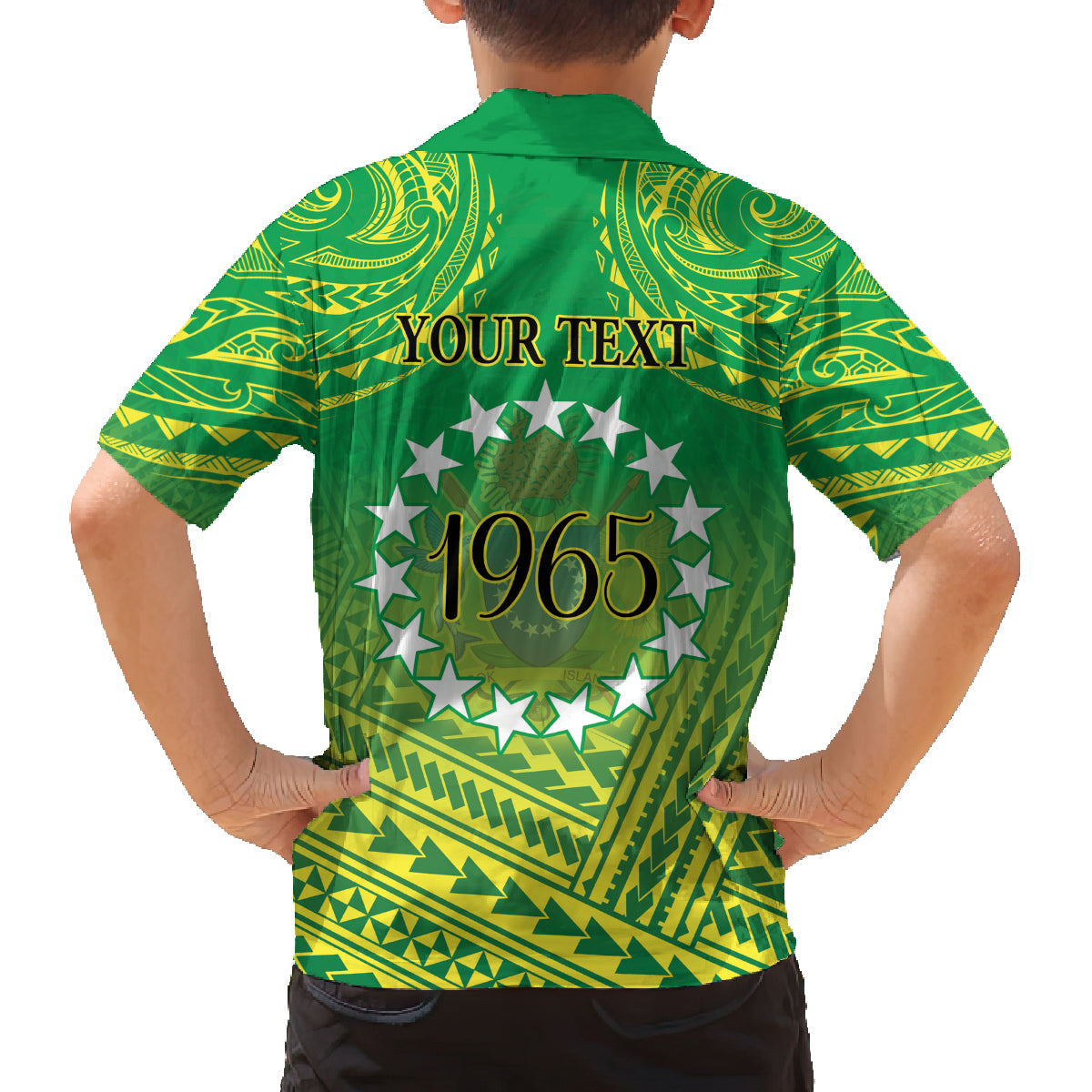 Cook Islands Constitution Day Family Matching Off Shoulder Short Dress and Hawaiian Shirt Kuki Airani Since 1965 LT9 - Polynesian Pride