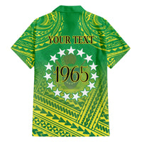 Cook Islands Constitution Day Family Matching Off Shoulder Short Dress and Hawaiian Shirt Kuki Airani Since 1965 LT9 - Polynesian Pride