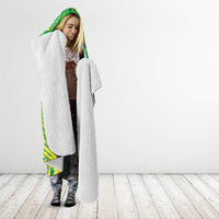 Cook Islands Constitution Day Hooded Blanket Kuki Airani Since 1965