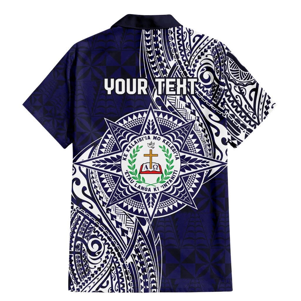 Personalised Tonga Sia'atoutai Theological College Family Matching Mermaid Dress and Hawaiian Shirt Since 1948 Special Kupesi Pattern LT9 - Polynesian Pride