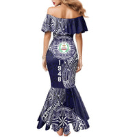 Personalised Tonga Sia'atoutai Theological College Family Matching Mermaid Dress and Hawaiian Shirt Since 1948 Special Kupesi Pattern LT9 - Polynesian Pride