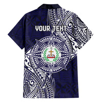 Personalised Tonga Sia'atoutai Theological College Family Matching Summer Maxi Dress and Hawaiian Shirt Since 1948 Special Kupesi Pattern LT9 - Polynesian Pride