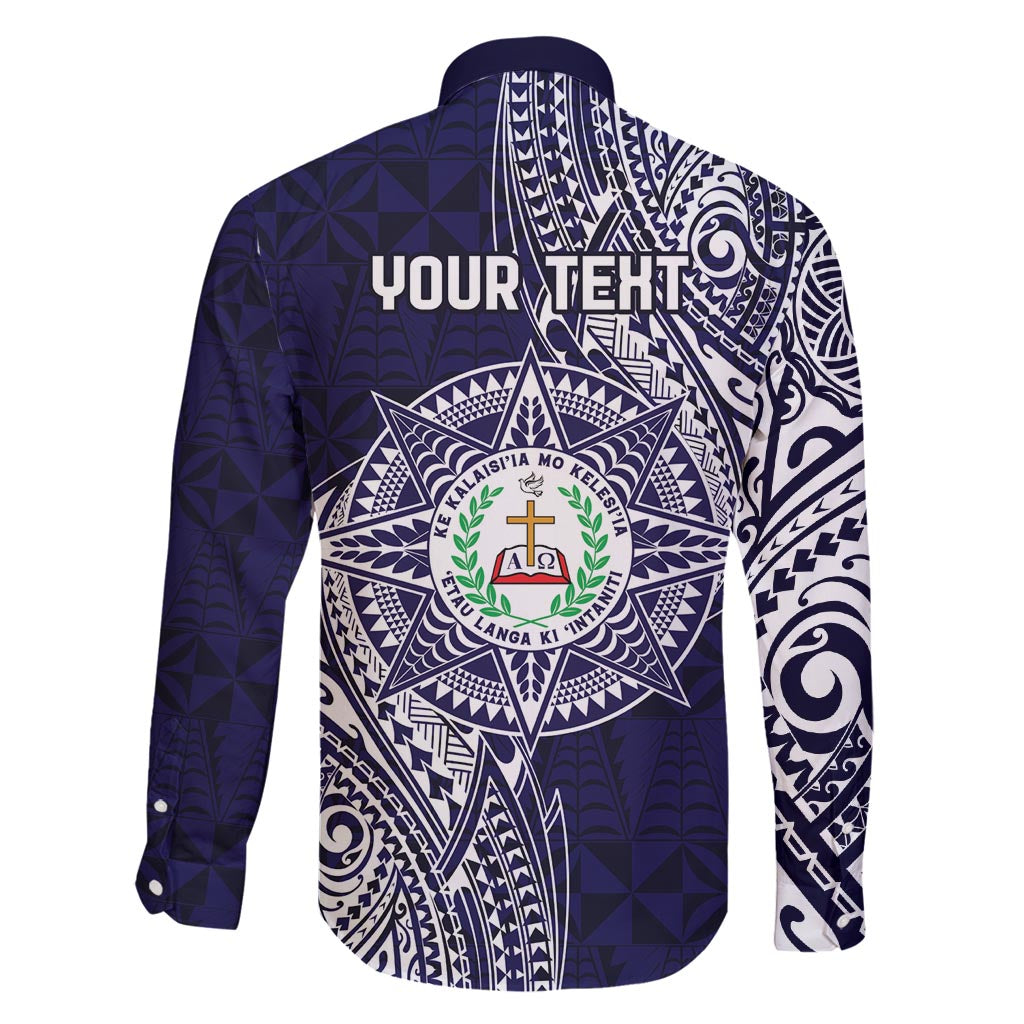 Personalised Tonga Sia'atoutai Theological College Family Matching Summer Maxi Dress and Hawaiian Shirt Since 1948 Special Kupesi Pattern LT9 - Polynesian Pride