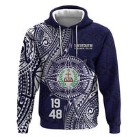 Personalised Tonga Sia'atoutai Theological College Hoodie Since 1948 Special Kupesi Pattern LT9 Pullover Hoodie Navy - Polynesian Pride