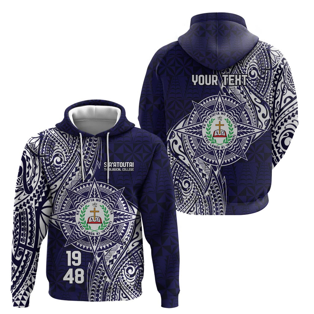Personalised Tonga Sia'atoutai Theological College Hoodie Since 1948 Special Kupesi Pattern LT9 - Polynesian Pride