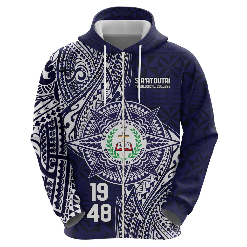 Personalised Tonga Sia'atoutai Theological College Hoodie Since 1948 Special Kupesi Pattern LT9 - Polynesian Pride
