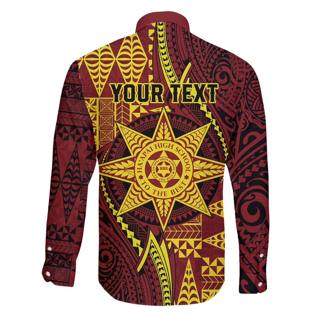 Personalised Tonga Haapai High School Family Matching Tank Maxi Dress and Hawaiian Shirt Special Kupesi Pattern LT9 - Polynesian Pride