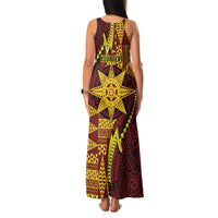 Personalised Tonga Haapai High School Family Matching Tank Maxi Dress and Hawaiian Shirt Special Kupesi Pattern LT9 - Polynesian Pride