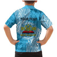 Personalised Tonga Lavengamalie College Family Matching Mermaid Dress and Hawaiian Shirt Since 1980 Special Kupesi Pattern LT9 - Polynesian Pride