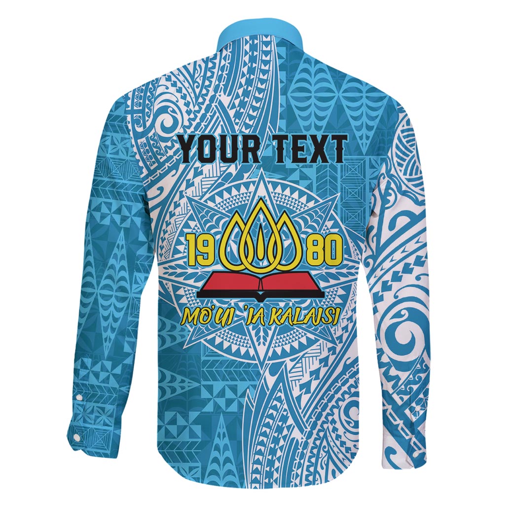 Personalised Tonga Lavengamalie College Family Matching Mermaid Dress and Hawaiian Shirt Since 1980 Special Kupesi Pattern LT9 - Polynesian Pride