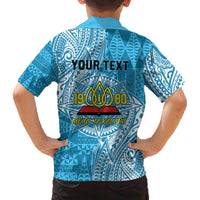 Personalised Tonga Lavengamalie College Family Matching Puletasi and Hawaiian Shirt Since 1980 Special Kupesi Pattern LT9 - Polynesian Pride