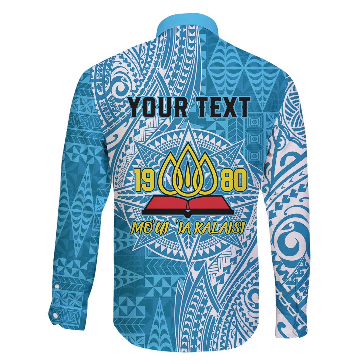 Personalised Tonga Lavengamalie College Family Matching Puletasi and Hawaiian Shirt Since 1980 Special Kupesi Pattern LT9 - Polynesian Pride