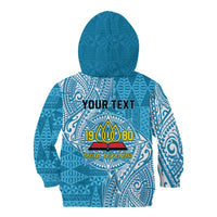 Personalised Tonga Lavengamalie College Kid Hoodie Since 1980 Special Kupesi Pattern LT9 - Polynesian Pride