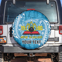 Personalised Tonga Lavengamalie College Spare Tire Cover Since 1980 Special Kupesi Pattern