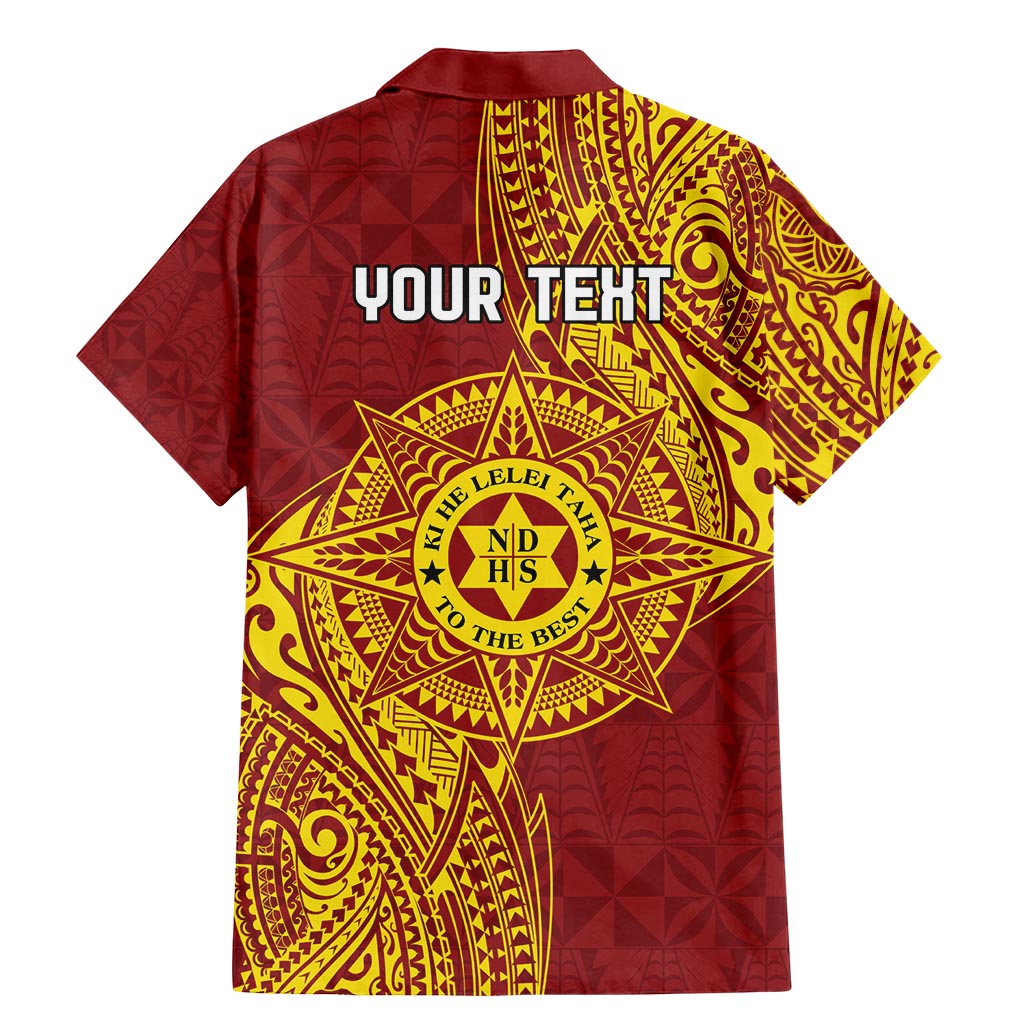 Personalised Tonga Niuatoputapu High School Family Matching Mermaid Dress and Hawaiian Shirt Special Kupesi Pattern LT9 - Polynesian Pride