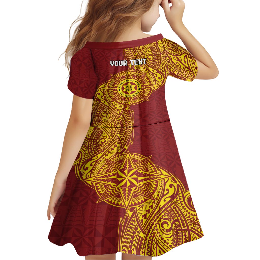 Personalised Tonga Niuatoputapu High School Family Matching Off Shoulder Short Dress and Hawaiian Shirt Special Kupesi Pattern LT9 - Polynesian Pride