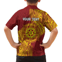 Personalised Tonga Niuatoputapu High School Family Matching Puletasi and Hawaiian Shirt Special Kupesi Pattern LT9 - Polynesian Pride