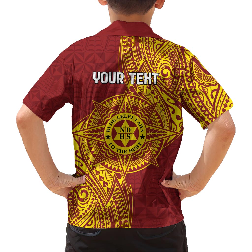 Personalised Tonga Niuatoputapu High School Family Matching Summer Maxi Dress and Hawaiian Shirt Special Kupesi Pattern LT9 - Polynesian Pride