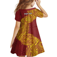 Personalised Tonga Niuatoputapu High School Family Matching Summer Maxi Dress and Hawaiian Shirt Special Kupesi Pattern LT9 - Polynesian Pride