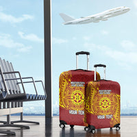 Personalised Tonga Niuatoputapu High School Luggage Cover Special Kupesi Pattern LT9 - Polynesian Pride
