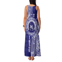 Personalised Tonga Queen Salote College Family Matching Tank Maxi Dress and Hawaiian Shirt Kolisi Fefine 1926 Special Kupesi Pattern LT9 - Polynesian Pride