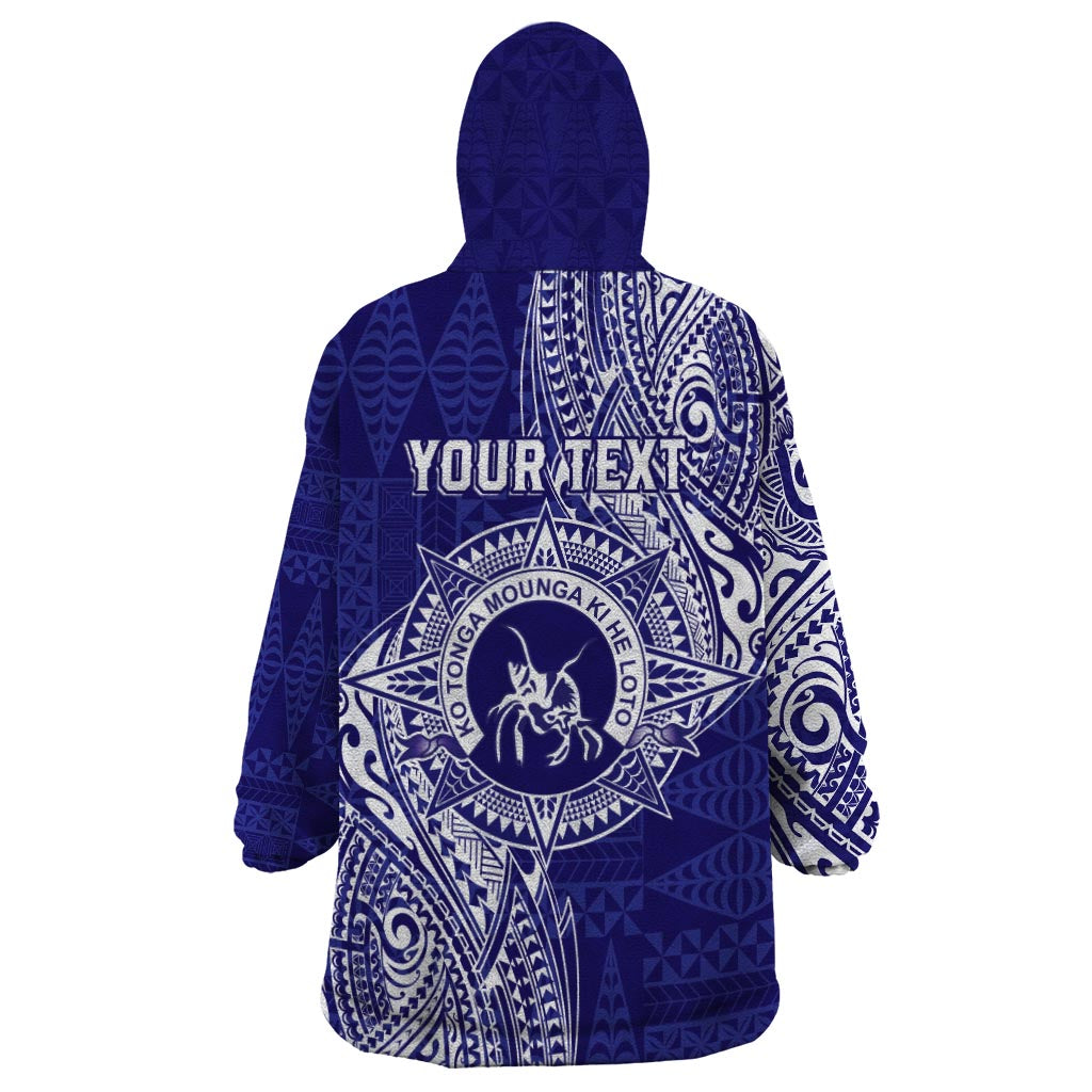 Personalised Tonga Queen Salote College Wearable Blanket Hoodie Kolisi Fefine 1926 Special Kupesi Pattern LT9 - Polynesian Pride