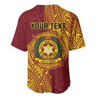 Personalised Tonga Vava'u High School Baseball Jersey Since 1985 Special Kupesi Pattern