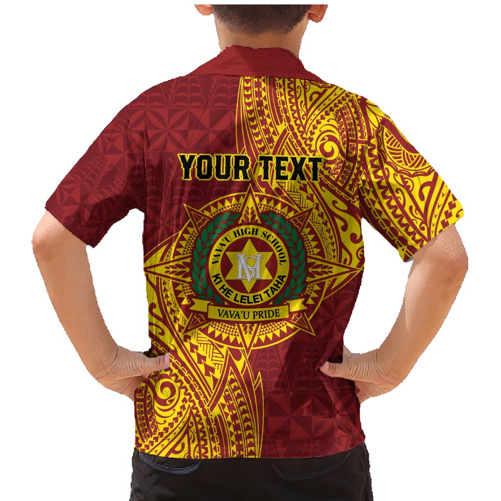 Personalised Tonga Vava'u High School Family Matching Mermaid Dress and Hawaiian Shirt Since 1985 Special Kupesi Pattern LT9 - Polynesian Pride
