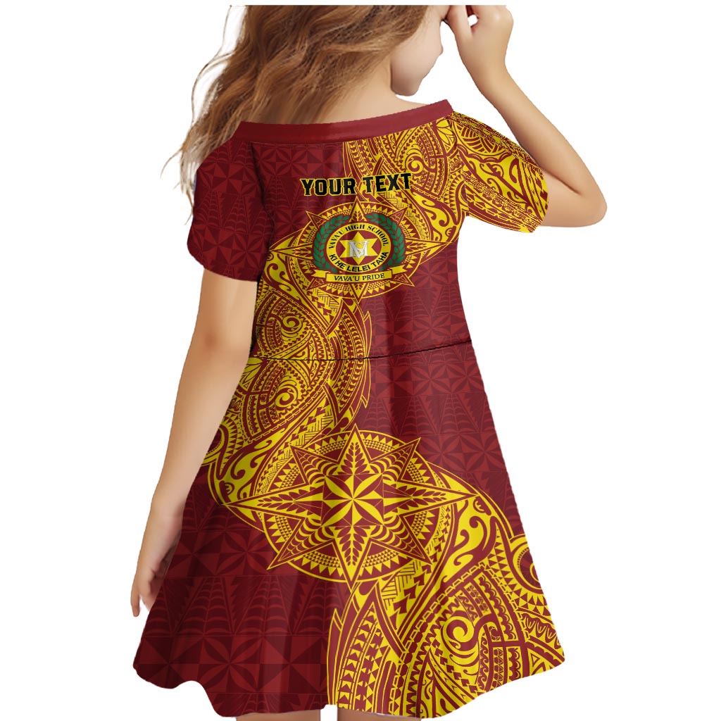 Personalised Tonga Vava'u High School Family Matching Mermaid Dress and Hawaiian Shirt Since 1985 Special Kupesi Pattern LT9 - Polynesian Pride