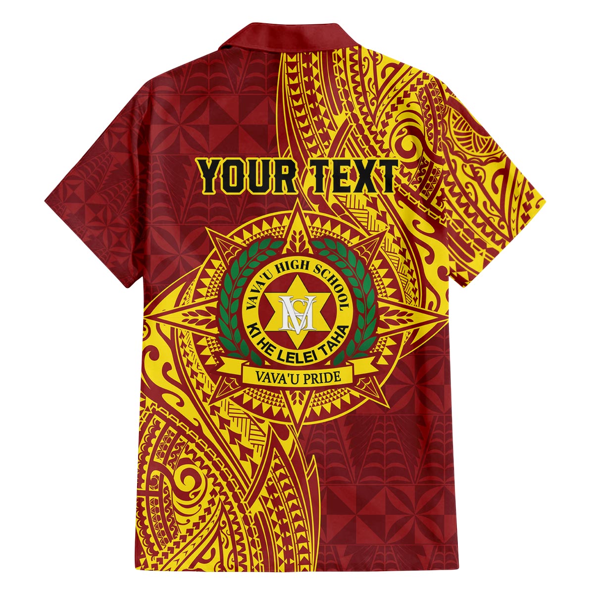 Personalised Tonga Vava'u High School Family Matching Puletasi and Hawaiian Shirt Since 1985 Special Kupesi Pattern LT9 - Polynesian Pride